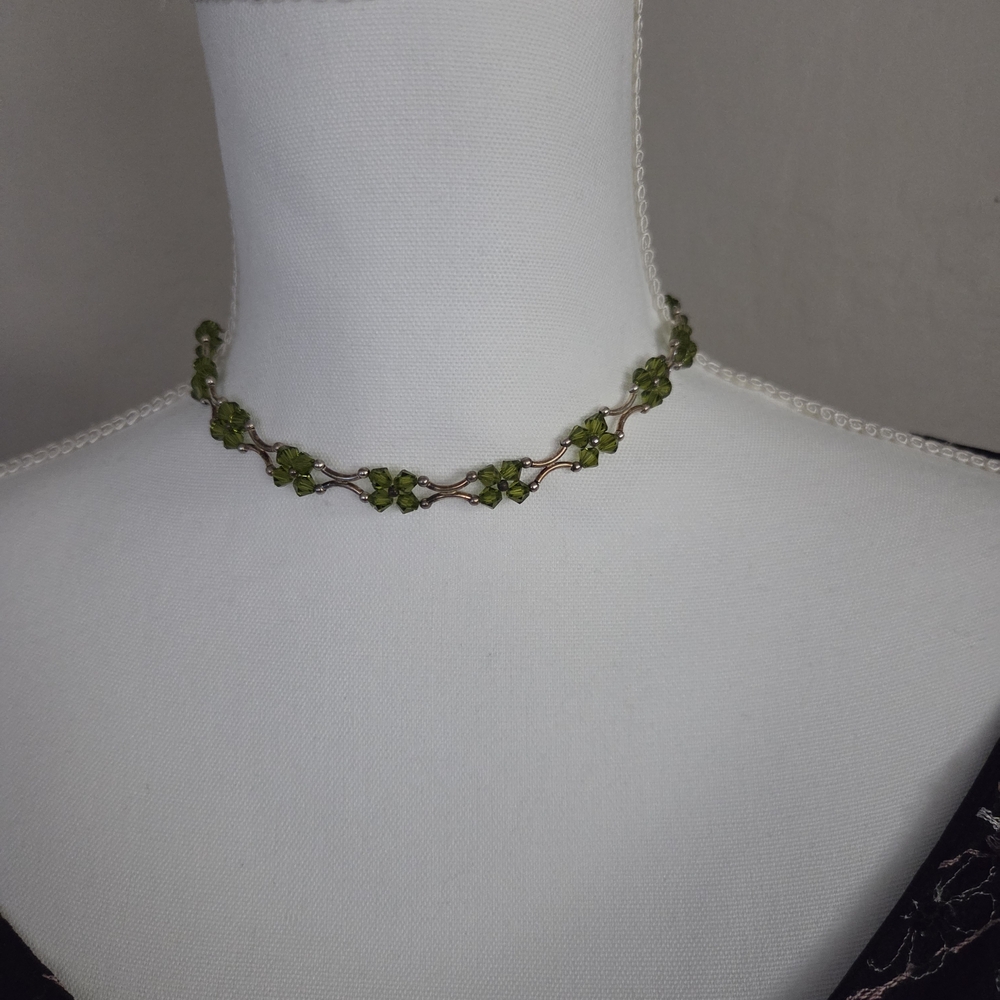 Dazzling Swarovski Crystals with sterling silver set - Necklace and Bracelet